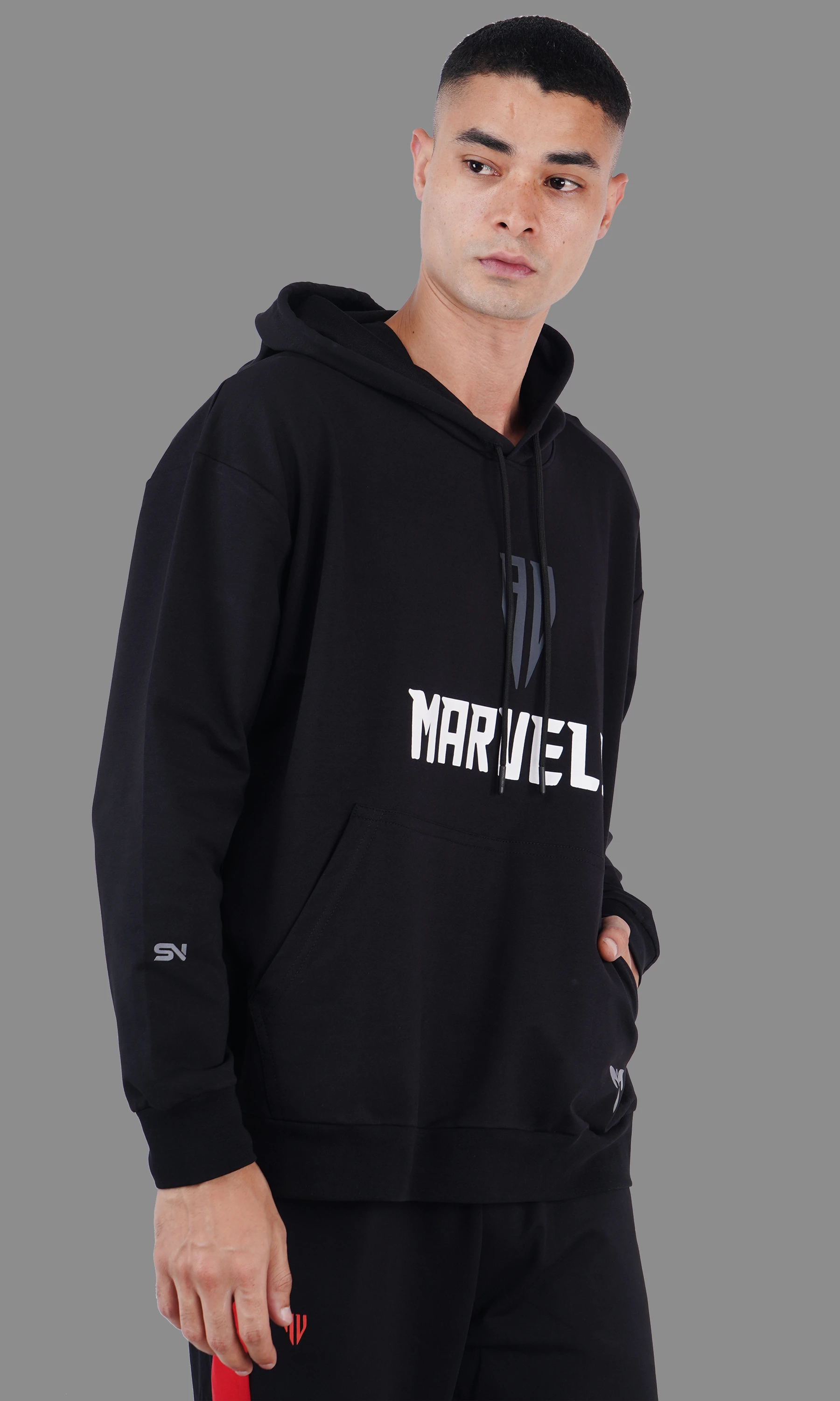Hoodie 90%POLYESTER 10%NS SPANDEX