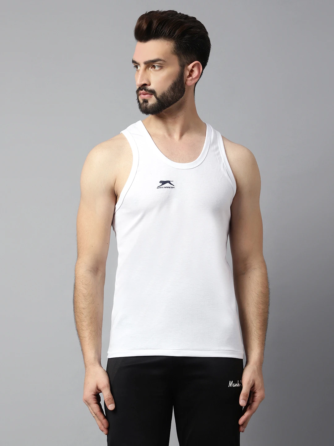 Vest Round Neck Spun Interlock