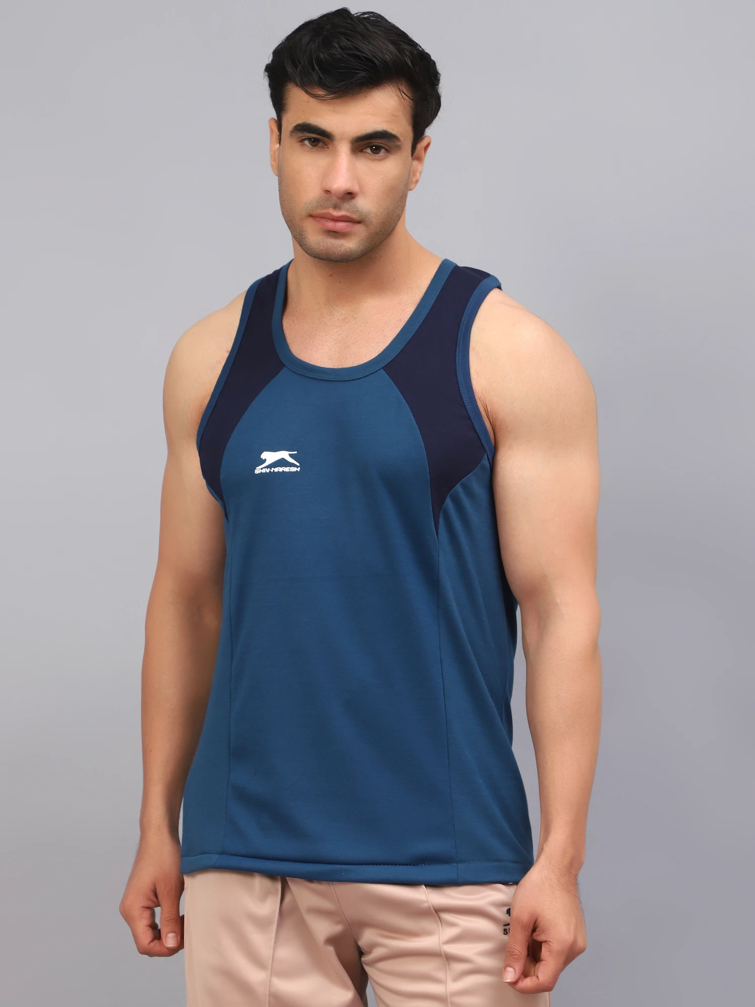 Vest Round Neck Spun Interlock