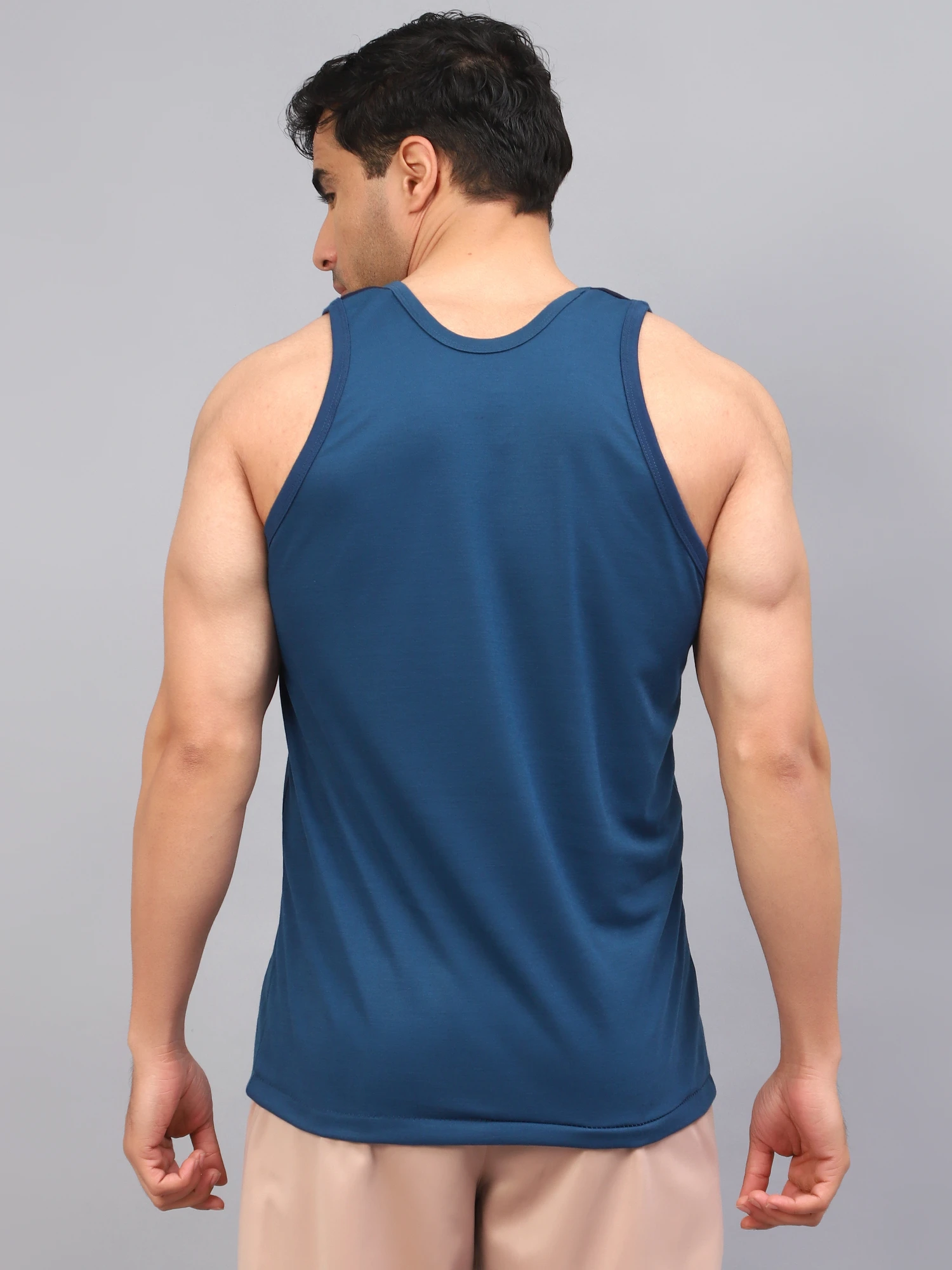 Vest Round Neck Spun Interlock